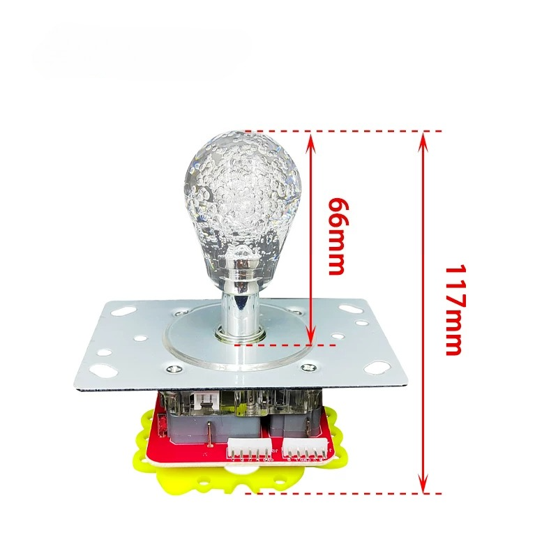 Arcade Games & Vending Co - Colorful LED Light Short Joystick for