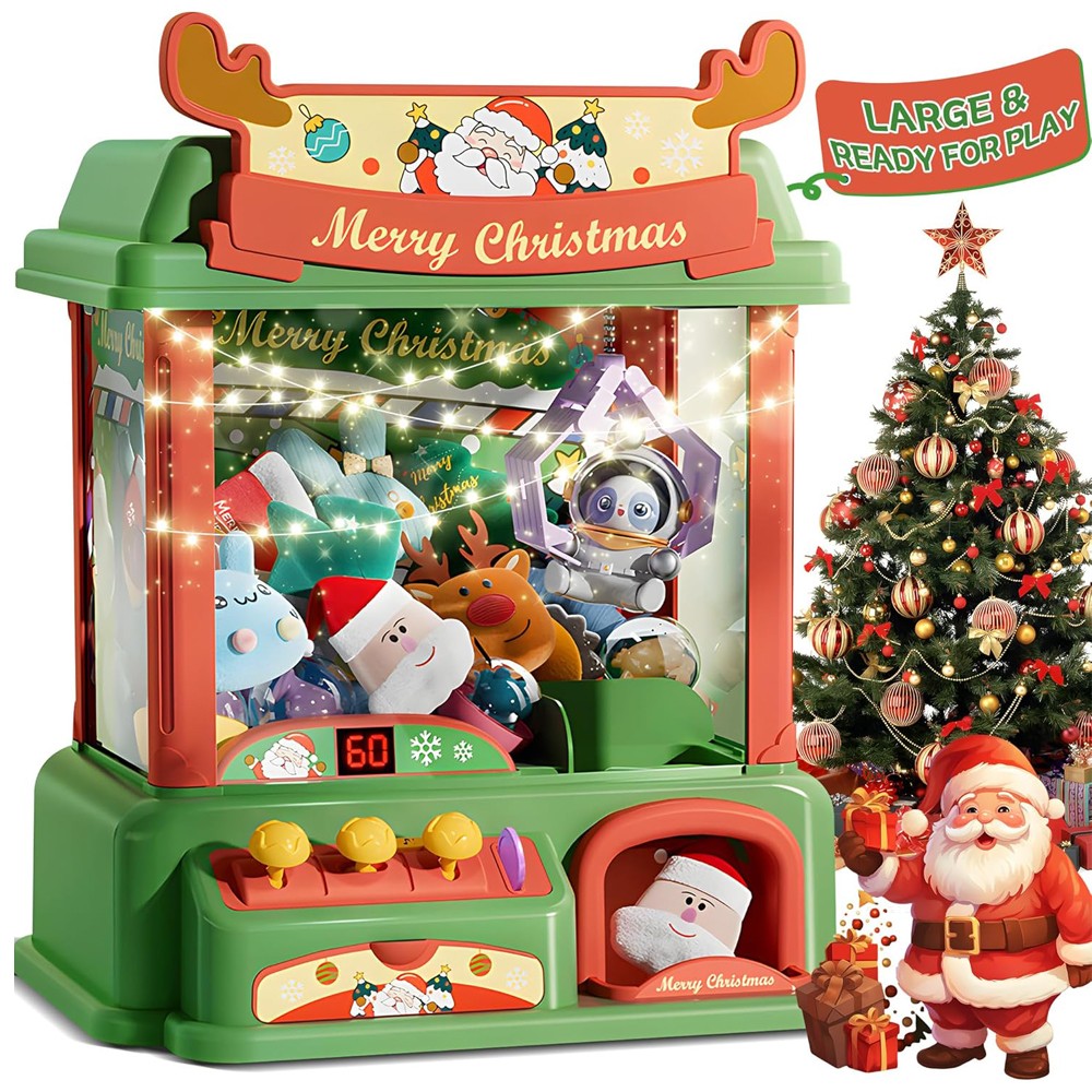 Christmas Claw Machine For Kid - Arcade Vending & Laundry Revenue review and price