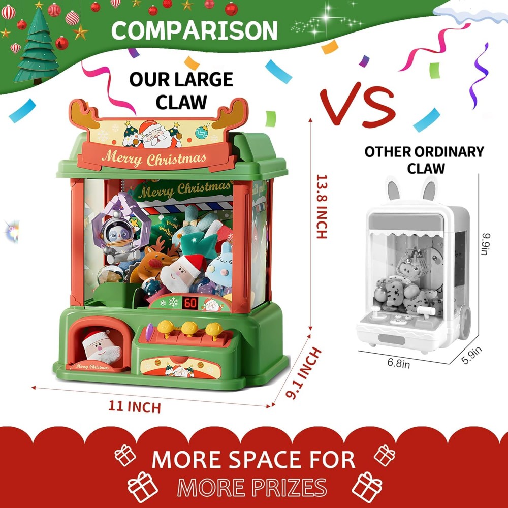 Christmas Claw Machine For Kid - Arcade Vending & Laundry Revenue review and price