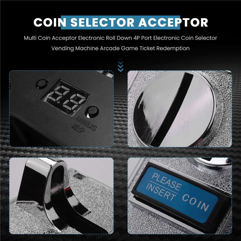 Multi Coin Acceptor Electronic - Ticket Redemption Machine review and price