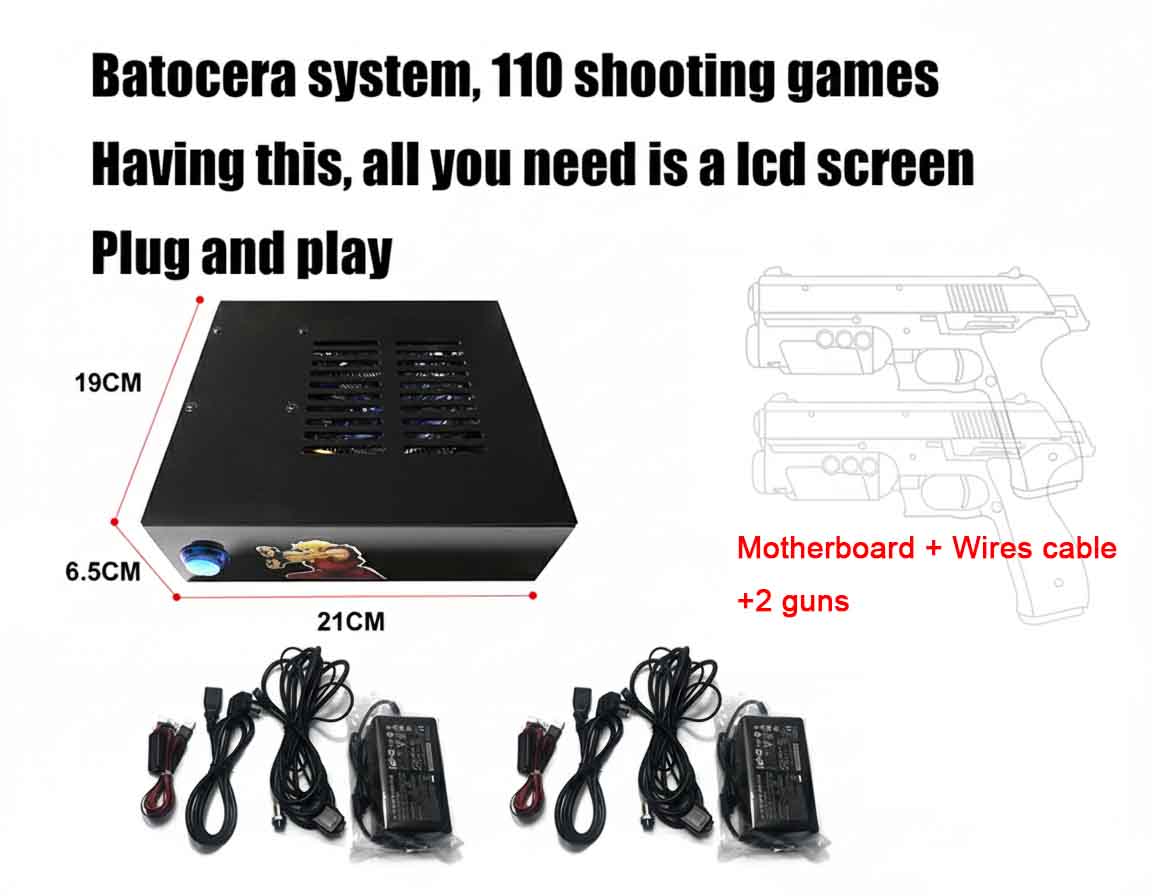 Batocera Game System With Dual - Gun Shooting Arcade review and price